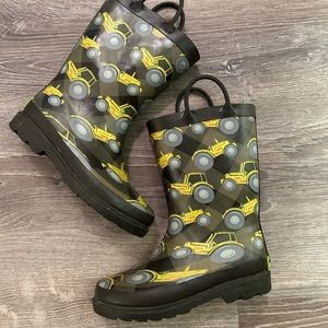 Tractor Themed Rain Boots